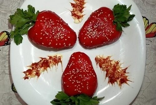 Закуска из зеленого горошка и сельди
